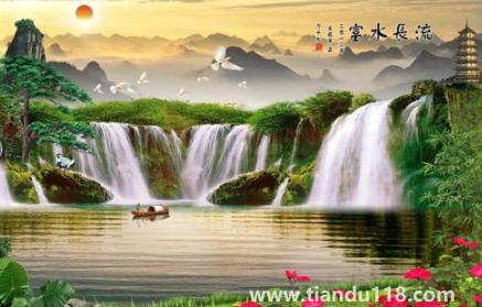 富水長流畫掛客廳能不能旺財2